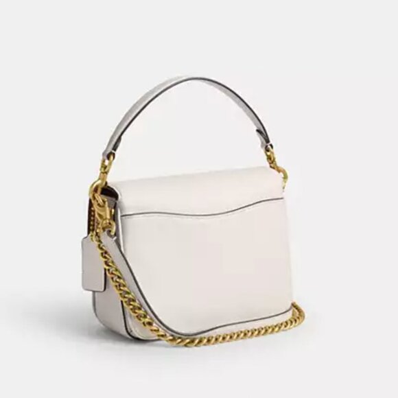 Coach Cassie 19 Crossbody Bag Chalk Leather Brass CV437 - Picture 9 of 10